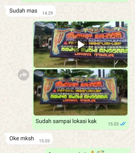 Pengiriman Papan Bunga Bintaro Sektor 7